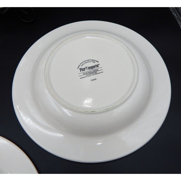 Pier 1  Imports Chateau Napa Salad Pasta Dish Bowls Earthenware Hand-painted S/5 - Picture 11 of 14